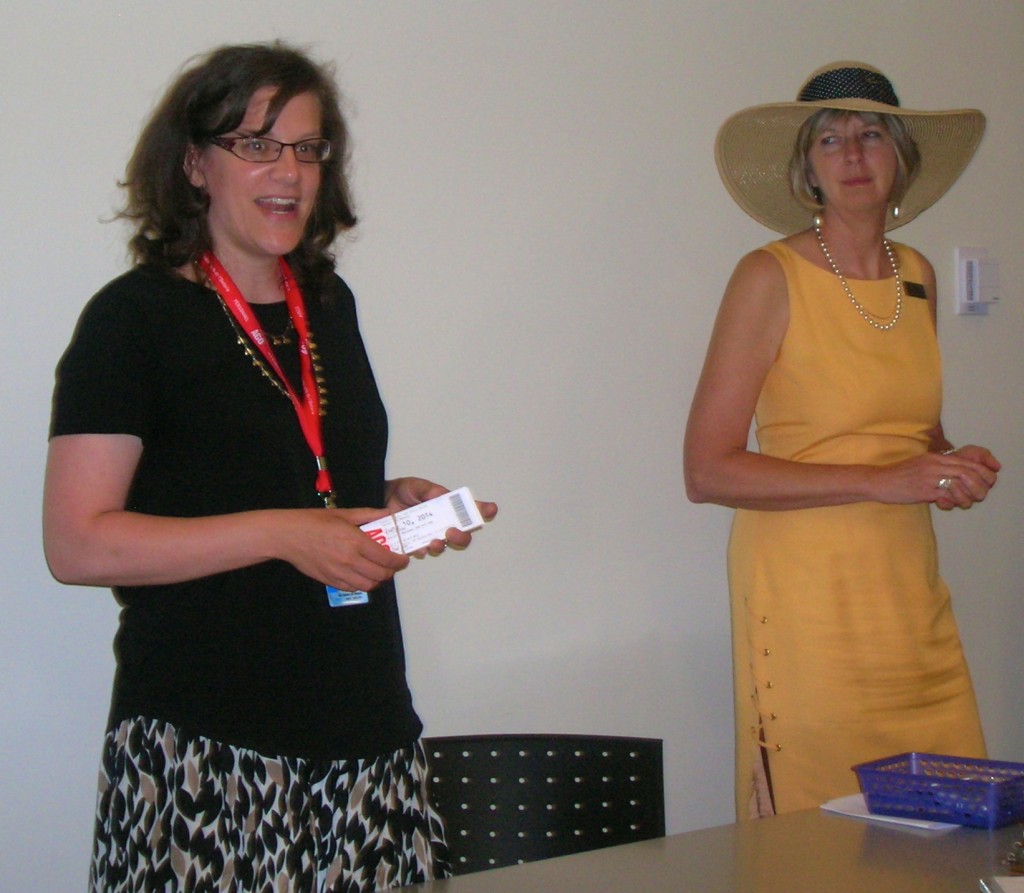 Holly Procktor (L) & Shelagh Barrington, Alumni Tea