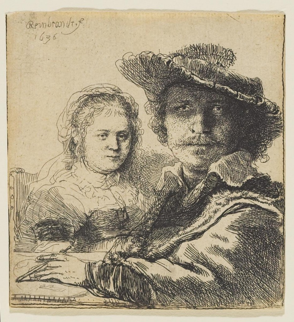 "Self-Portrait with Saskia," by Rembrandt Harmensz van Rijn, 1634