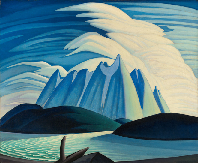 Lawren Harris, Lake and Mountains, 1928, Oil on Canvas, Art Gallery of Ontario, Gift from the Fund of the T. Eaton Co. Ltd. for Canadian Works of Art, 1948, c. 2015 Estate of Lawren Harris 