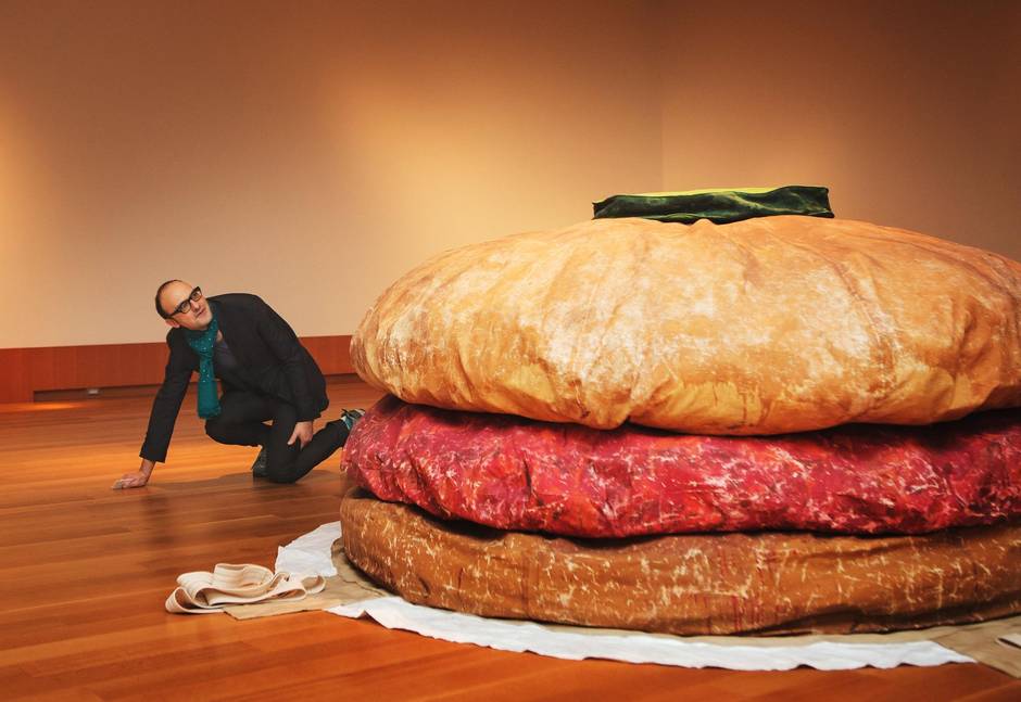 Kenneth Brummel (with Floor Burger - not part of this exhibition, but a legendary pic!) 